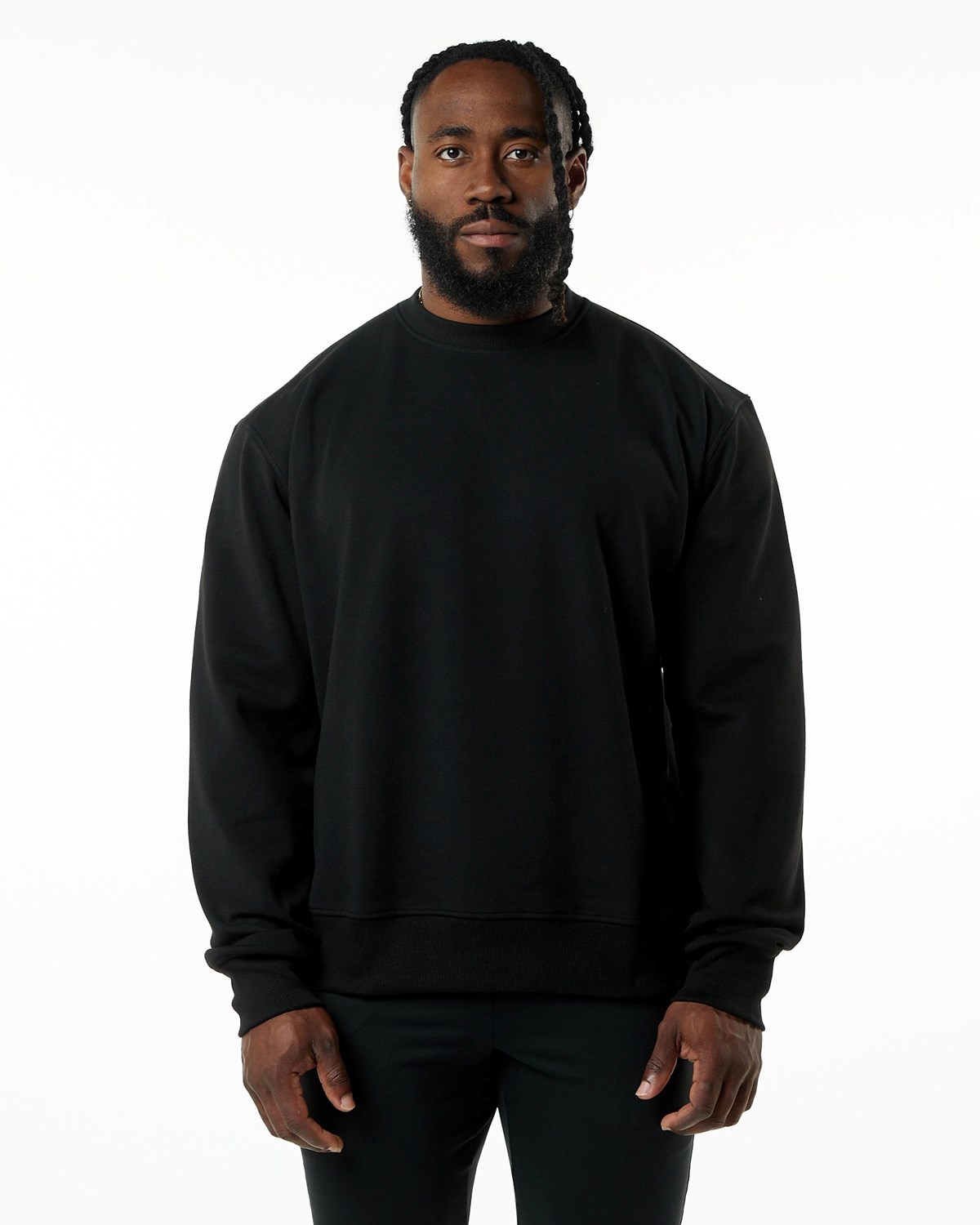 Alphalete Luxury Velvet Doublée Pull Noir Homme | LQC-85970710