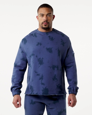 Alphalete Washed Fleece Pull Moonlight Homme | ANN-19888176