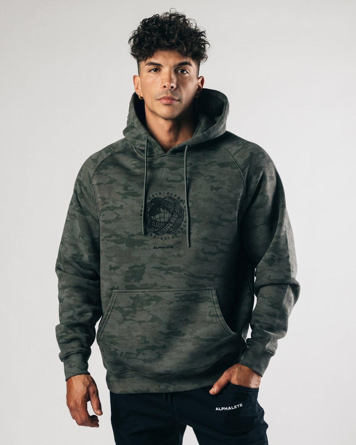 Alphalete Fitted Performance Hoodie Vert Homme | GAC-69639553