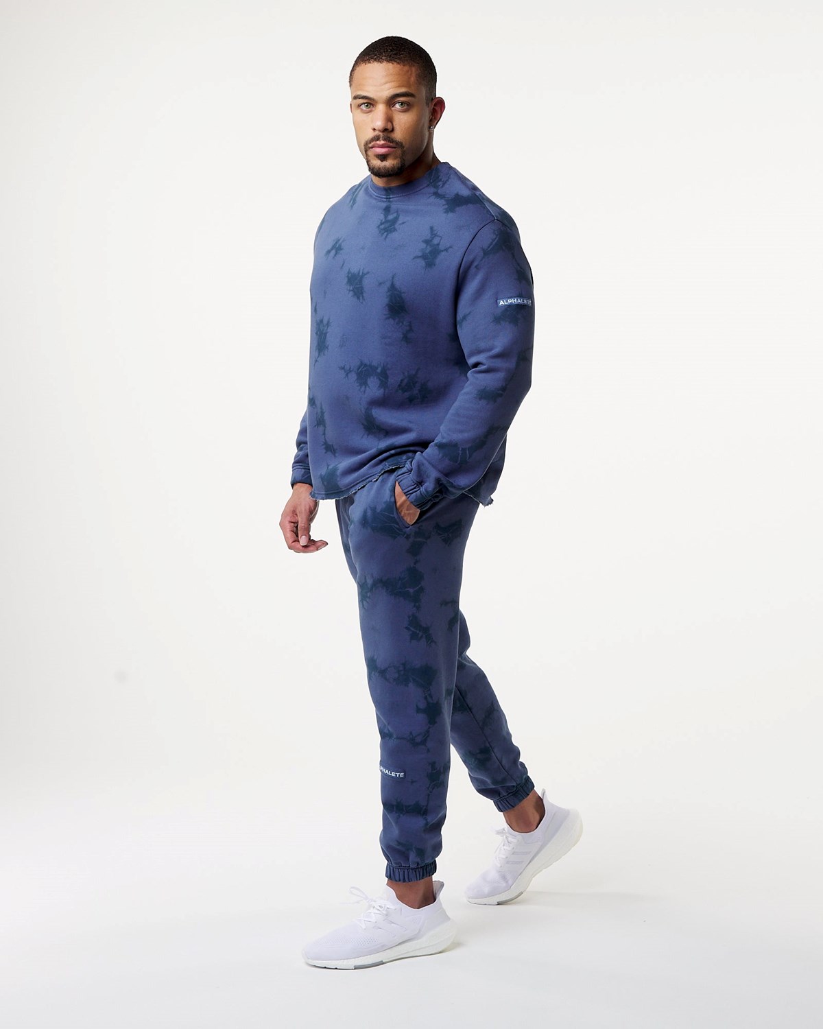 Alphalete Washed Fleece Pull Moonlight Homme | ANN-19888176