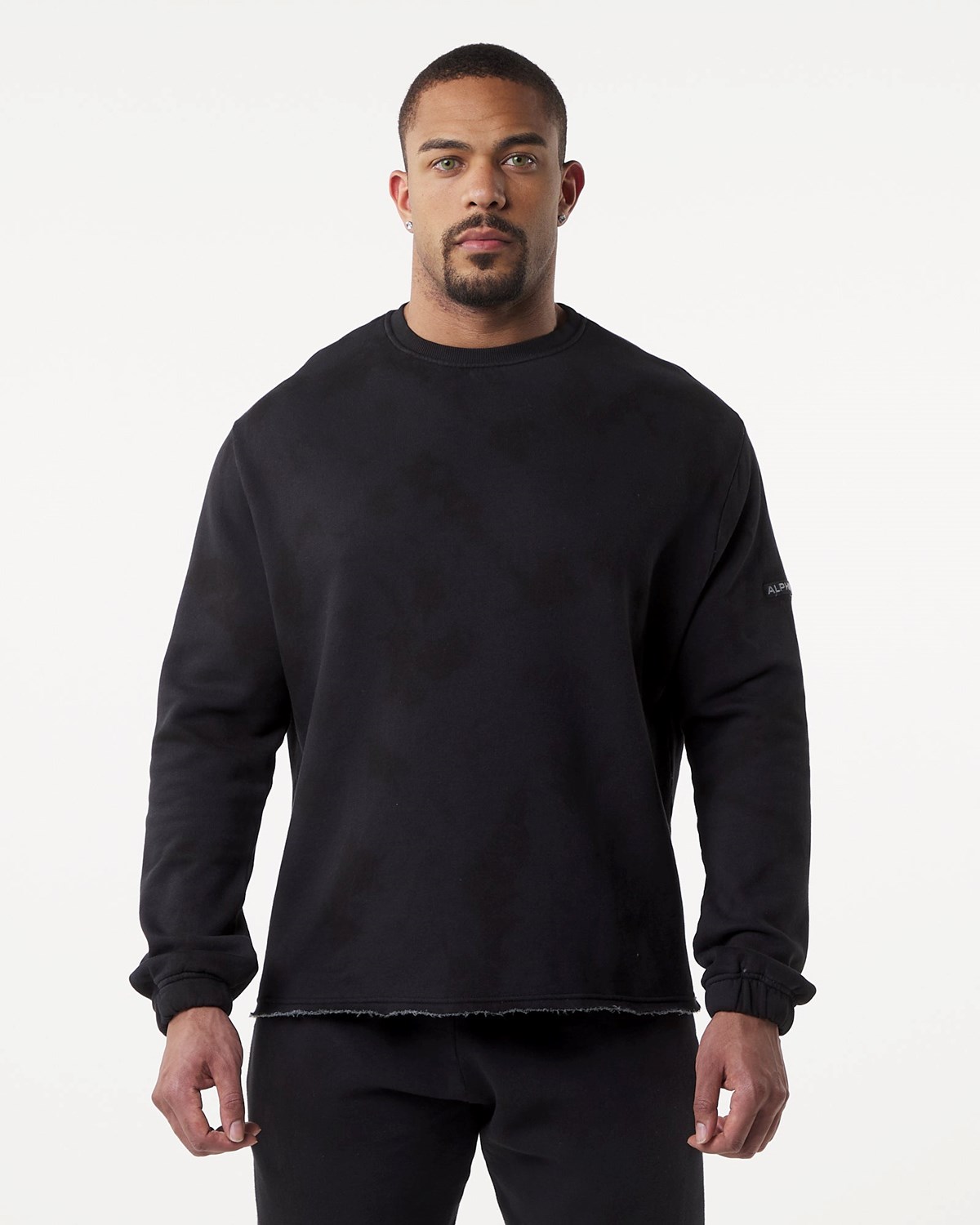 Alphalete Washed Fleece Pull Blackbird Homme | QLX-81064008