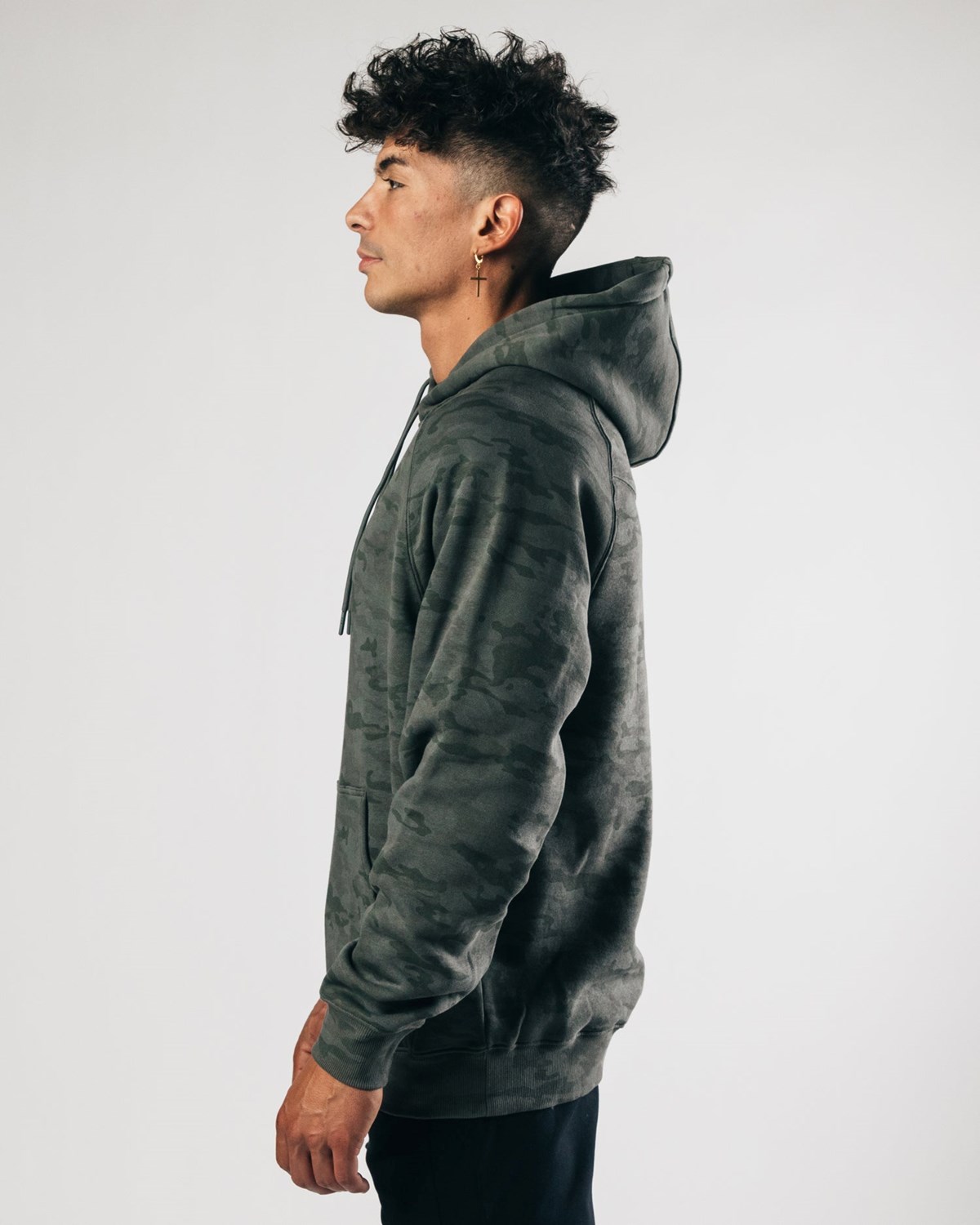 Alphalete Fitted Performance Hoodie Vert Homme | VIJ-68534894