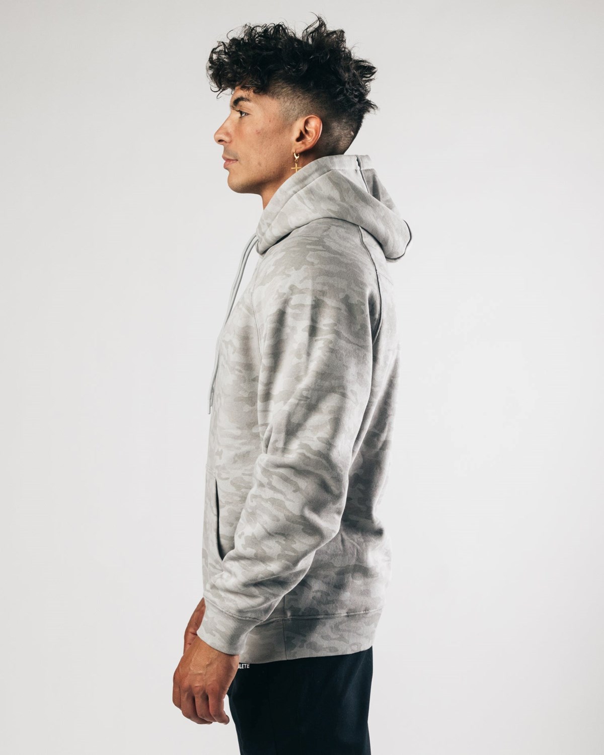 Alphalete Fitted Performance Hoodie Argent Homme | UOK-13087539