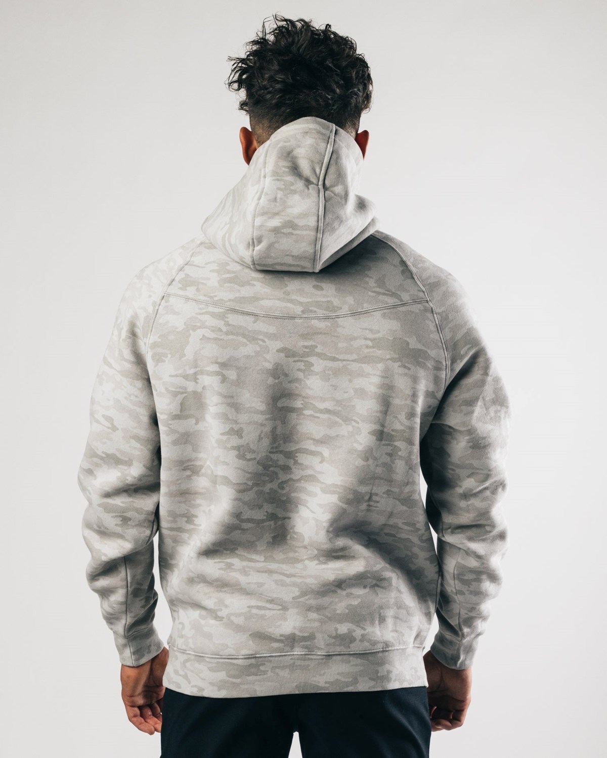 Alphalete Fitted Performance Hoodie Argent Homme | UOK-13087539