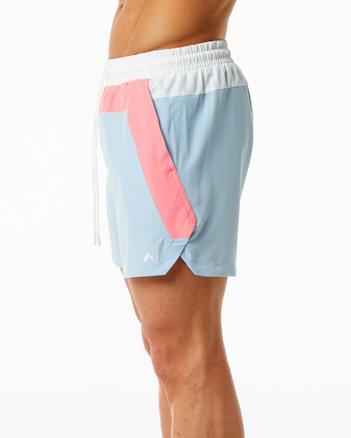 Alphalete Doublée Swim Trunk Corail Bleu Clair Homme | UNQ-63575537