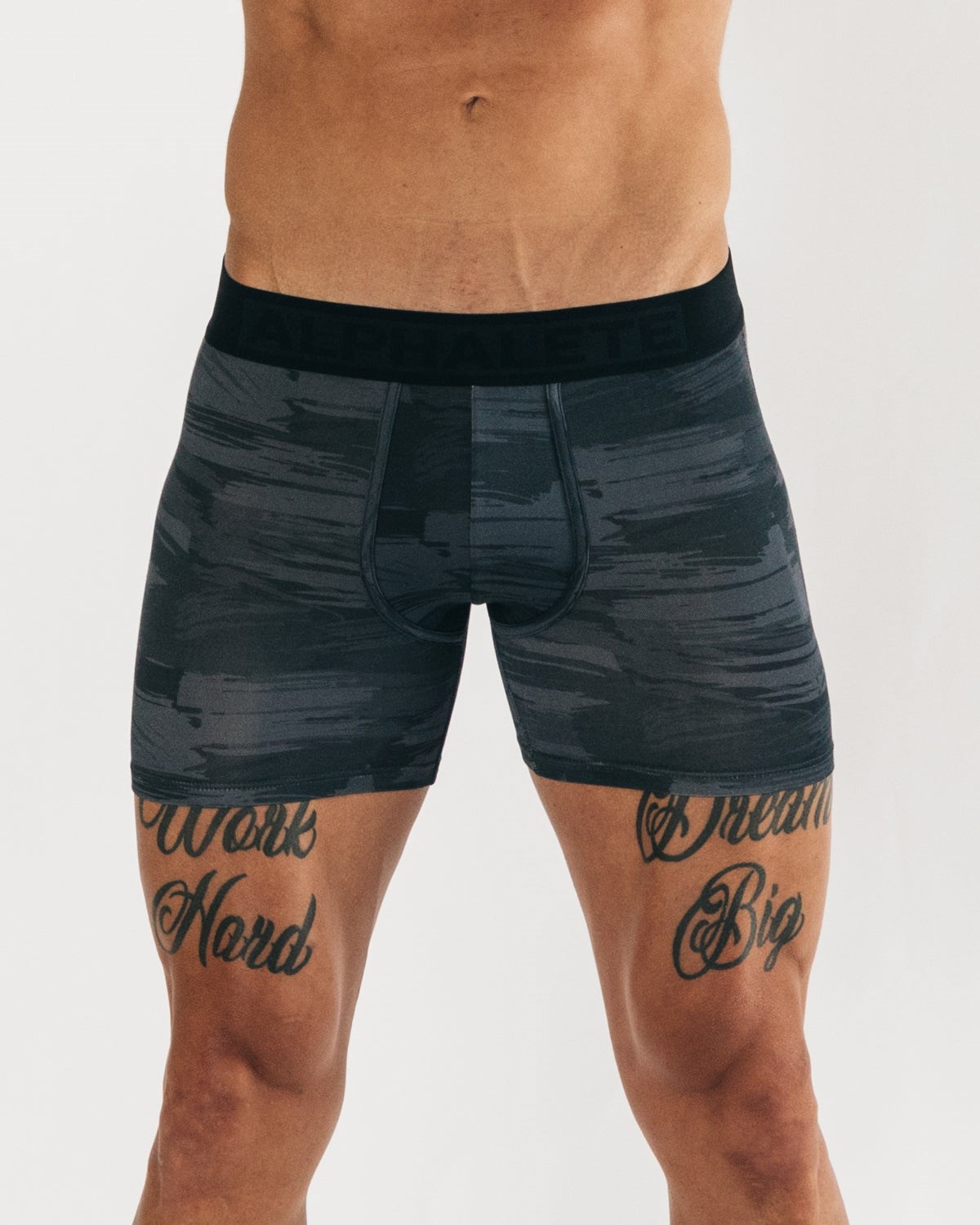 Alphalete Respirant Modal Boxer Brief Noir Camouflage Homme | BTZ-23362083