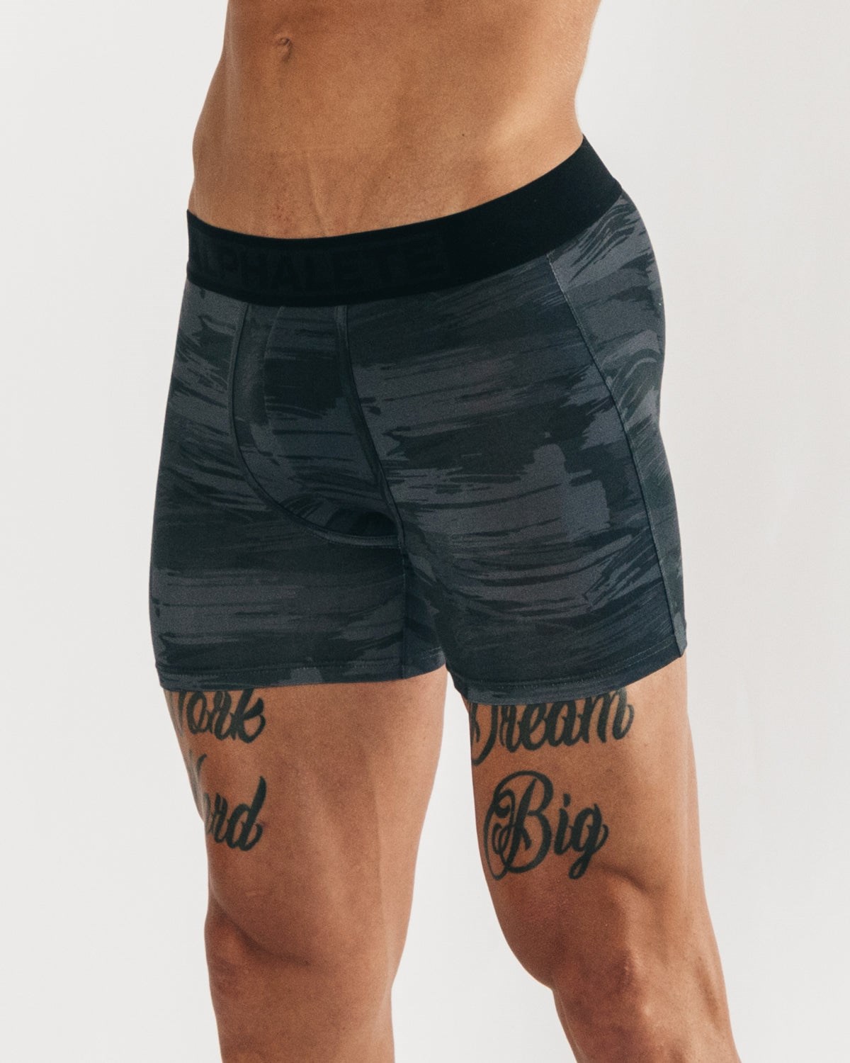 Alphalete Respirant Modal Boxer Brief Noir Camouflage Homme | BTZ-23362083