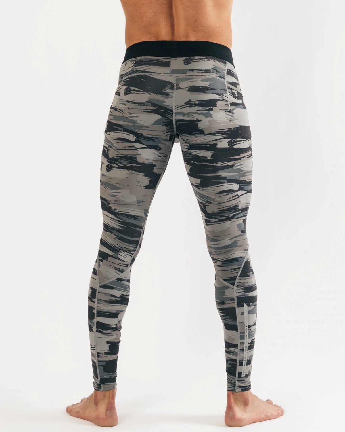 Alphalete Performance High-Compression Course Tight Noir Camouflage Homme | AIS-74189781