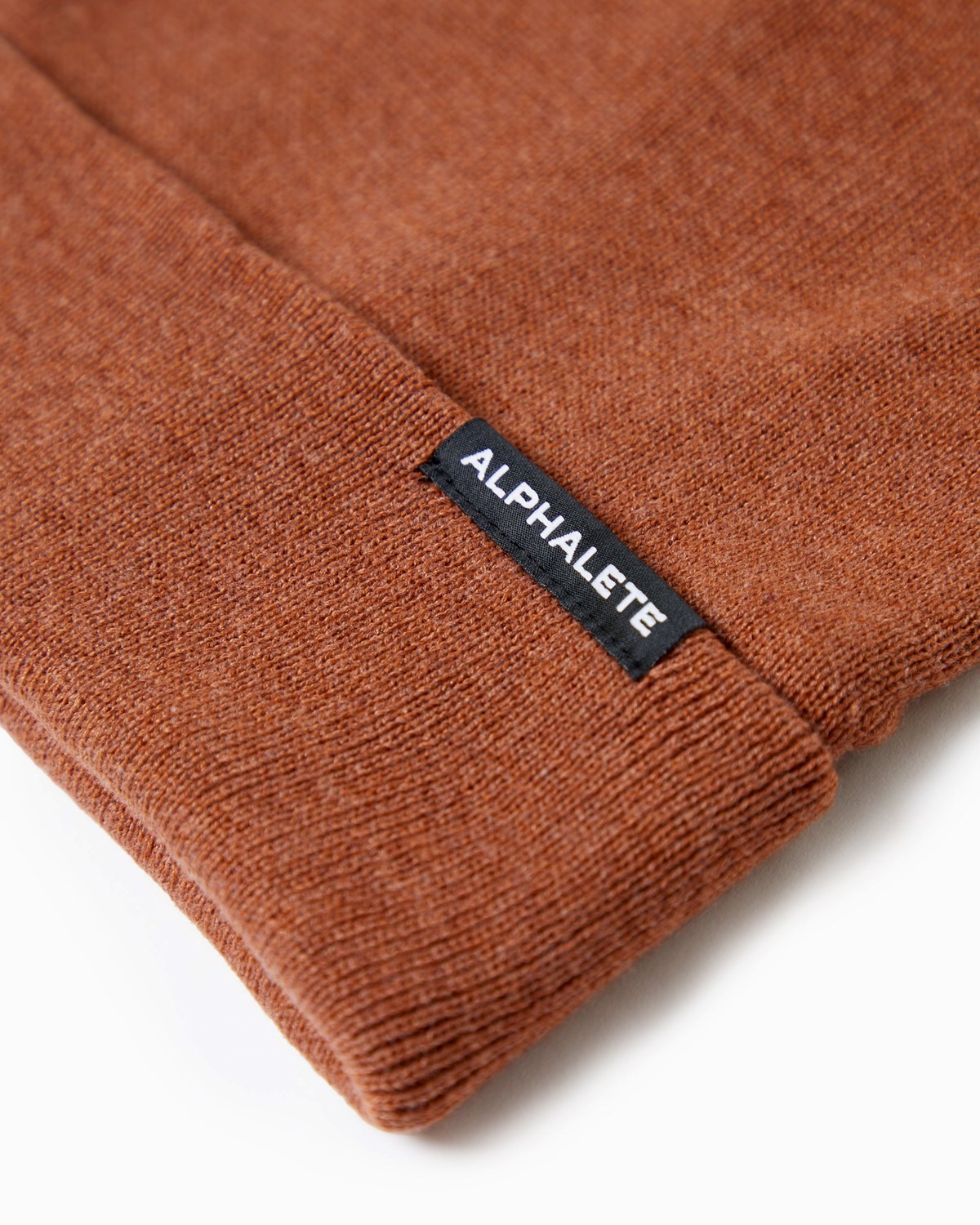 Alphalete Coton Knit Beanie Clay Homme | SEC-77631164